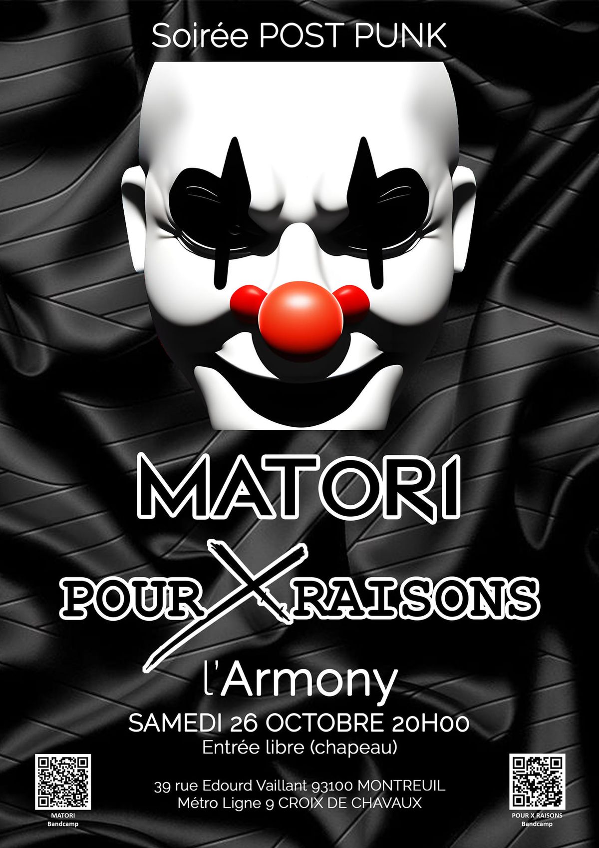 MATORI + POUR X RAISONS \u00e0 l'Armony