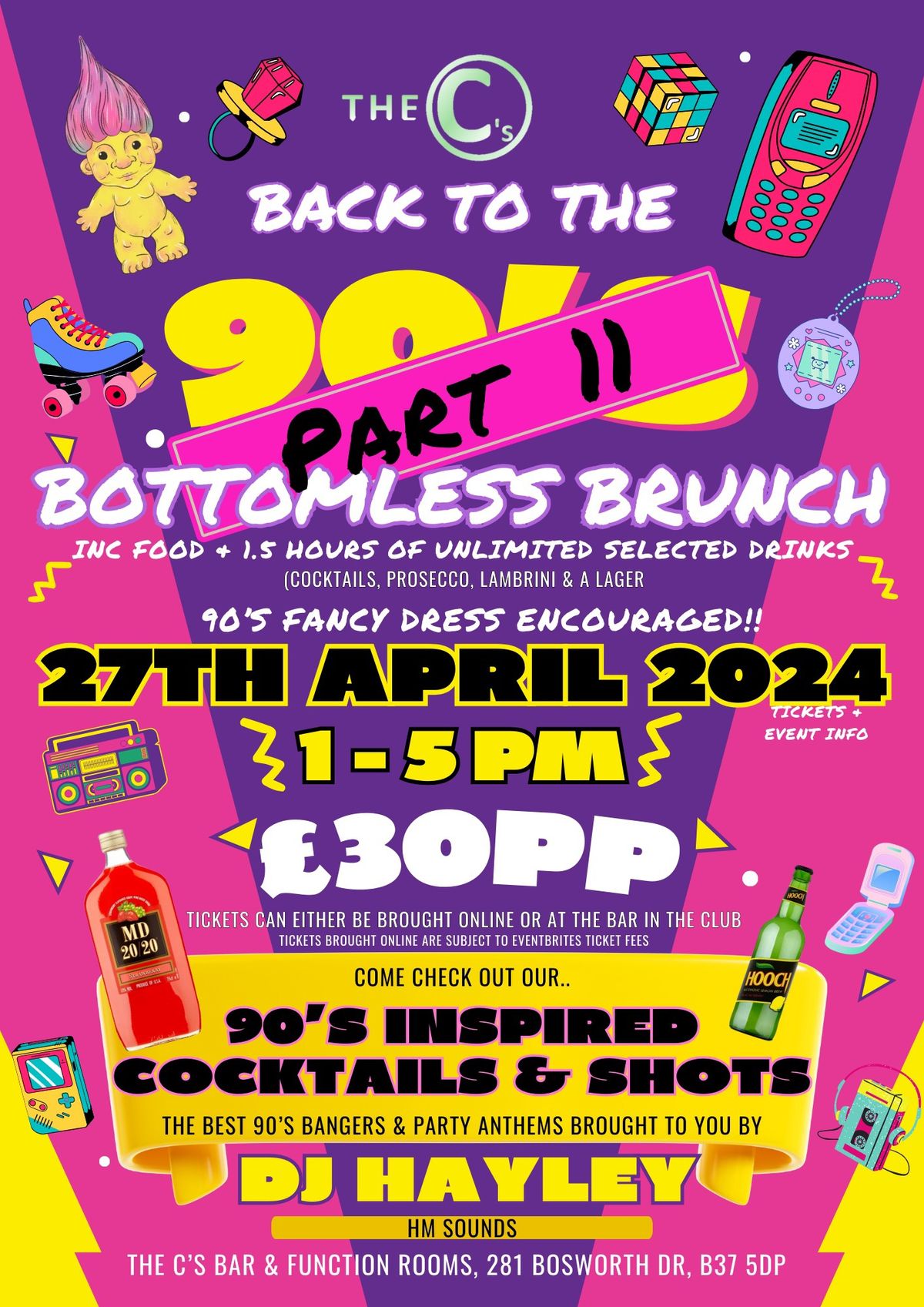 Back to the 90\u2019s Bottomless Brunch (PART II)