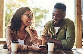 African American One-on-One Coffee Blind Date