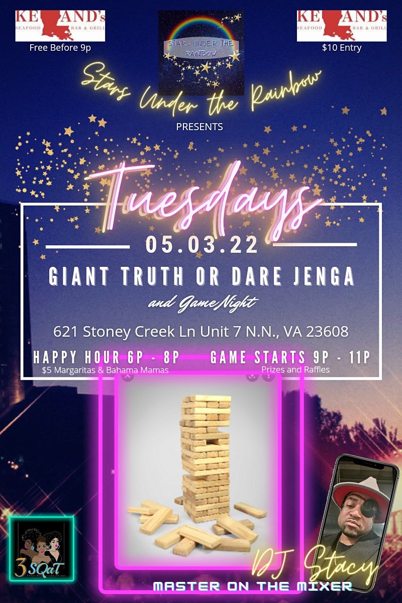 Stars Under The Rainbow presents Giant Truth or Dare Jenga