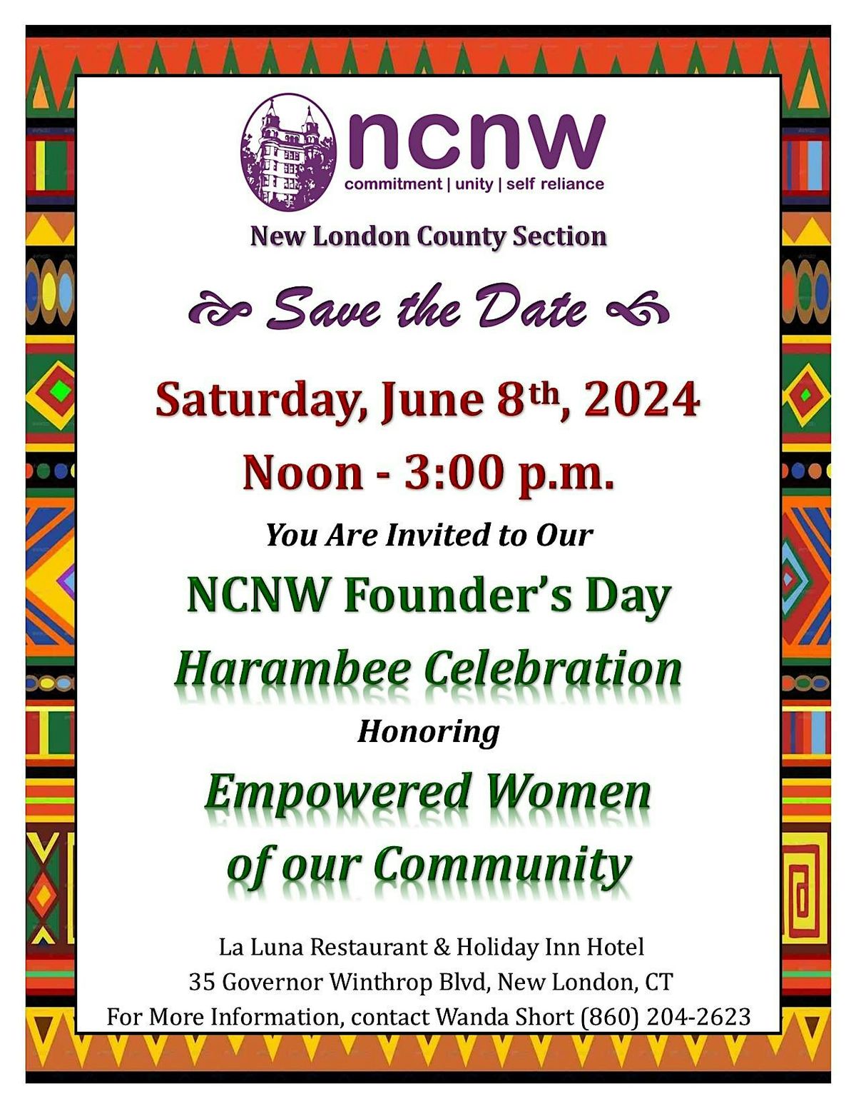NCNW New London Founder's Day Celebration Honoring Empowered Women of Our Community