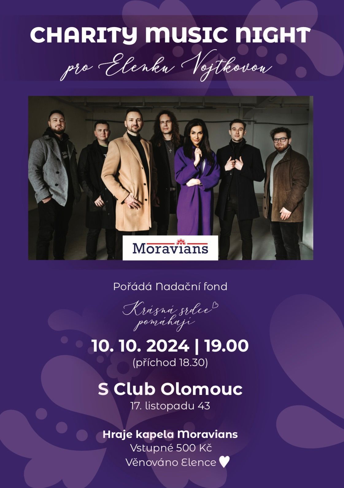 Charity Music Night pro Elenku Vojtkovou