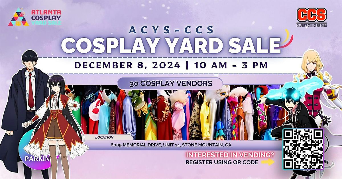 ACYS-CCS Cosplay Yard Sale \u2013 Winter 2024