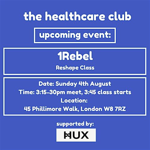 The Healthcare Club X 1REBEL Reshape Class