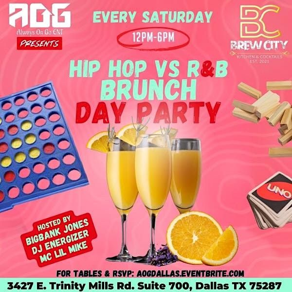 AOG Presents- So Anxious Saturdays Hip Hop Vs RnB Trivia Brunch + Day Party