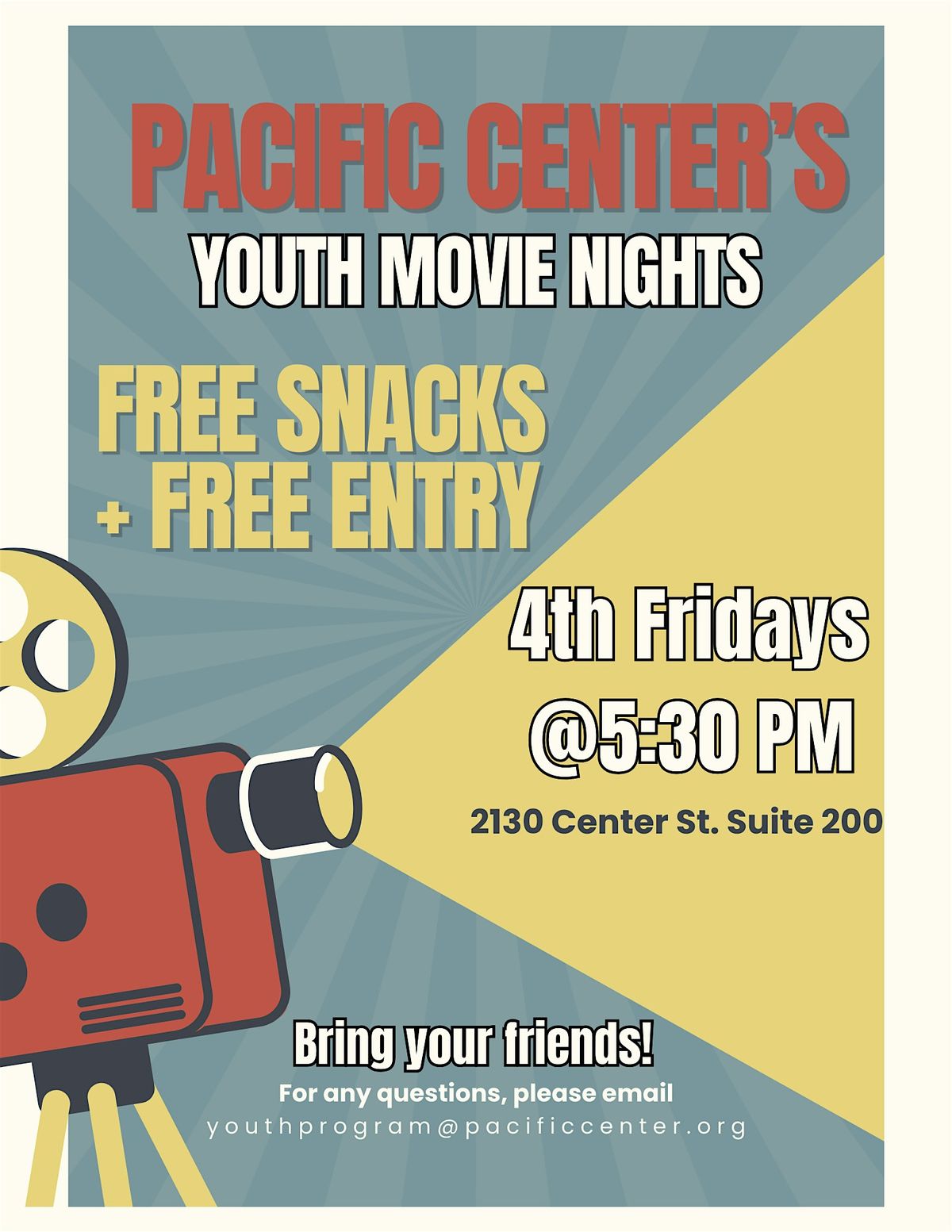 Pacific Center Youth Movie Night
