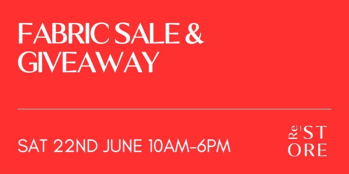 Fabric Sale & Giveaway