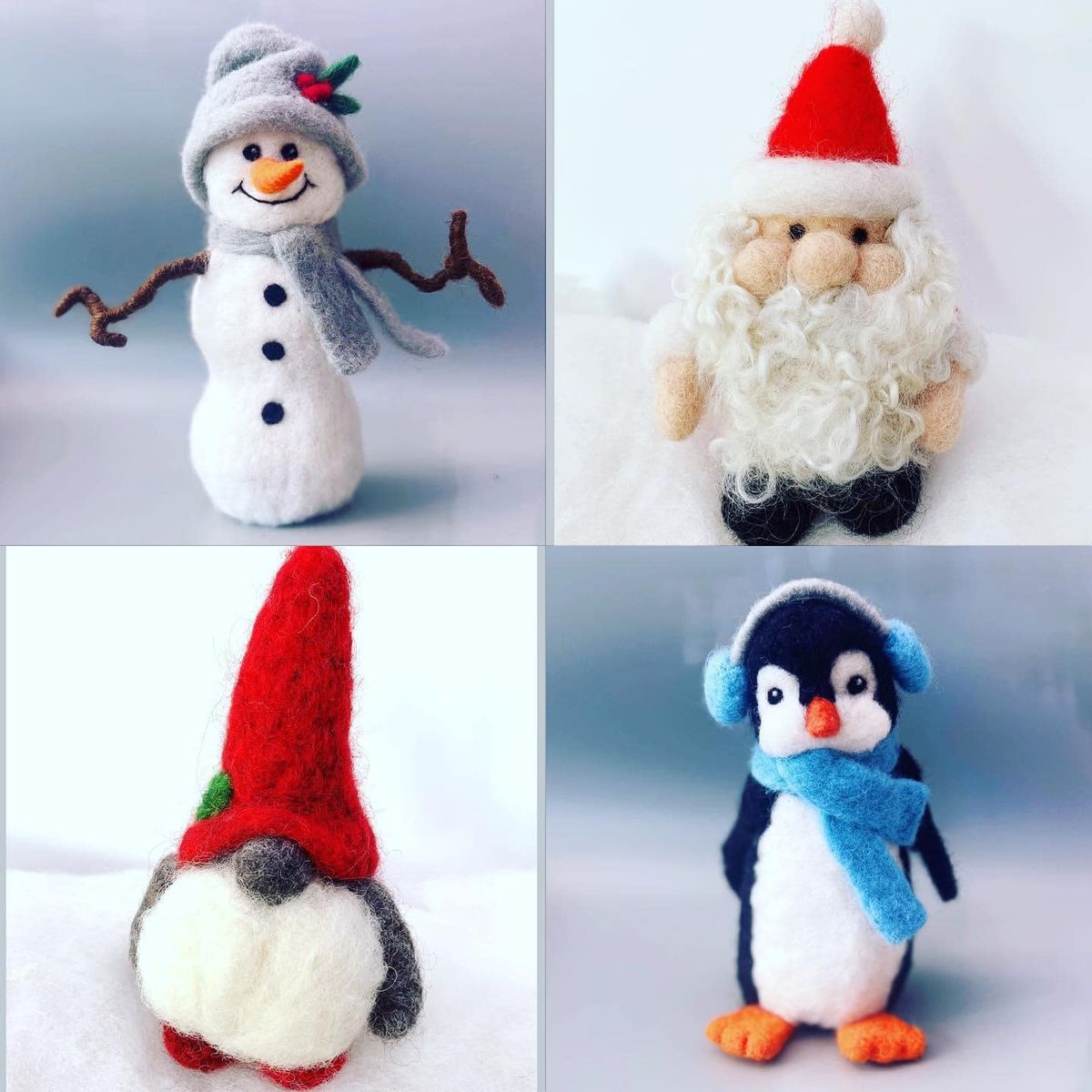 Needle felting Christmas Decorations Workshop