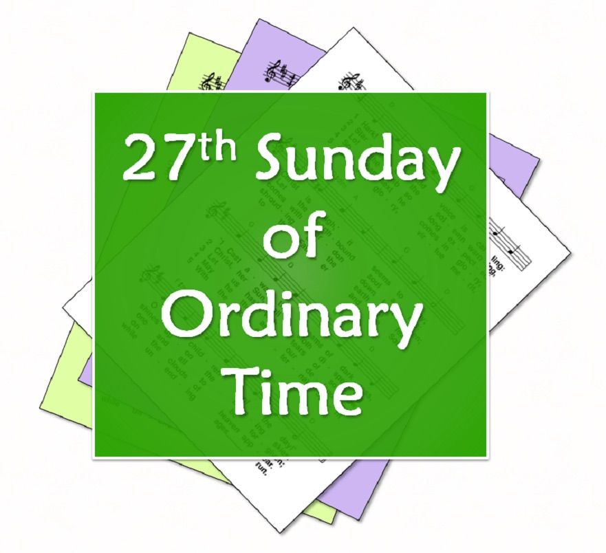 27th Sunday of Ordinary Time Cycle B