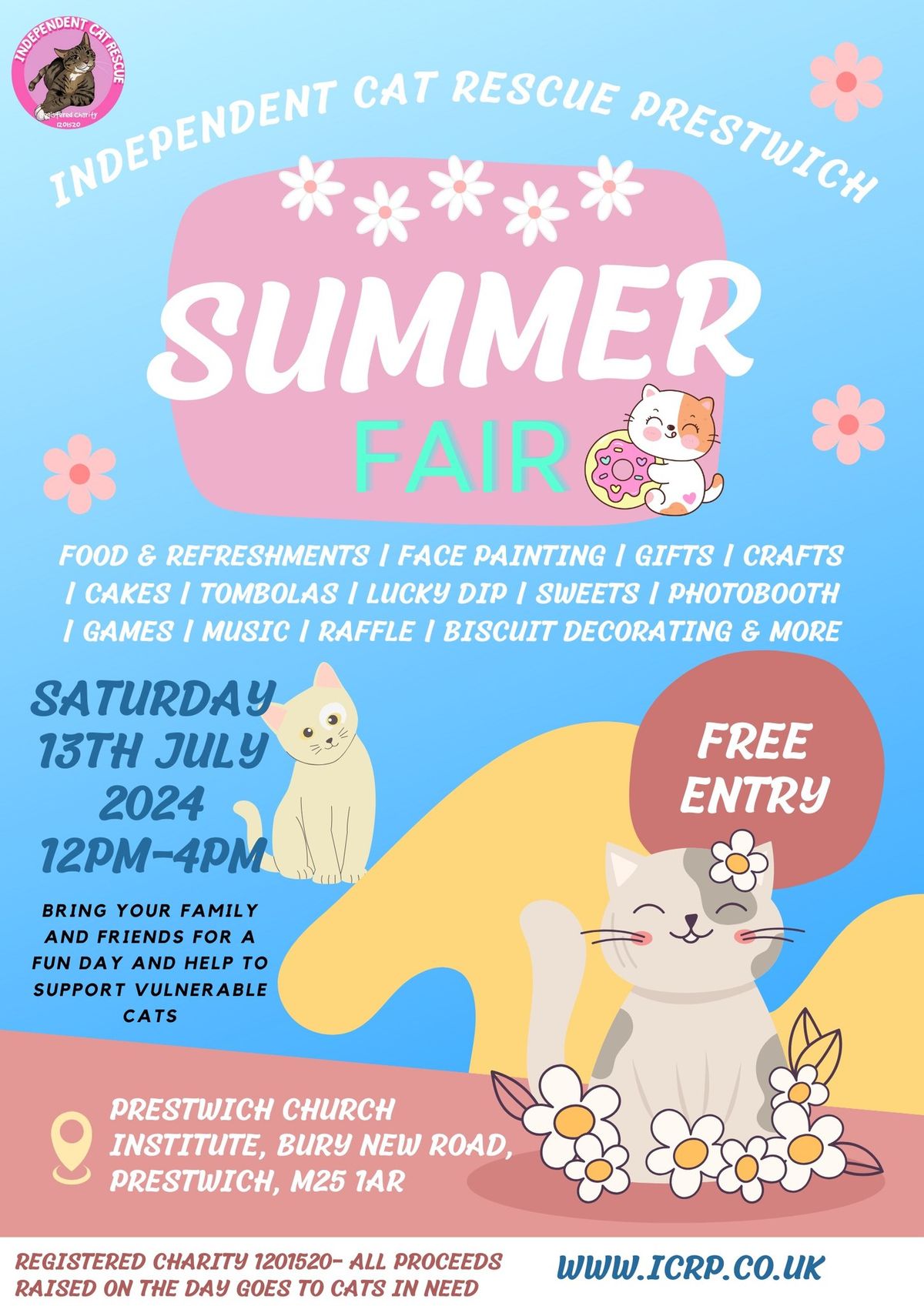 INDEPENDENT CAT RESCUE PRESTWICH SUMMER FAIR 2024