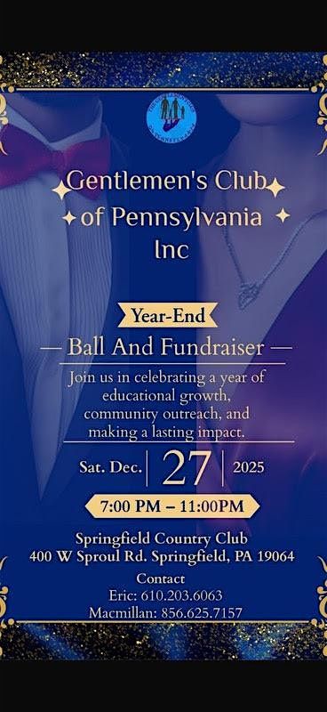 Gentlemen's Club of Pennsylvania Ball and Fundraiser
