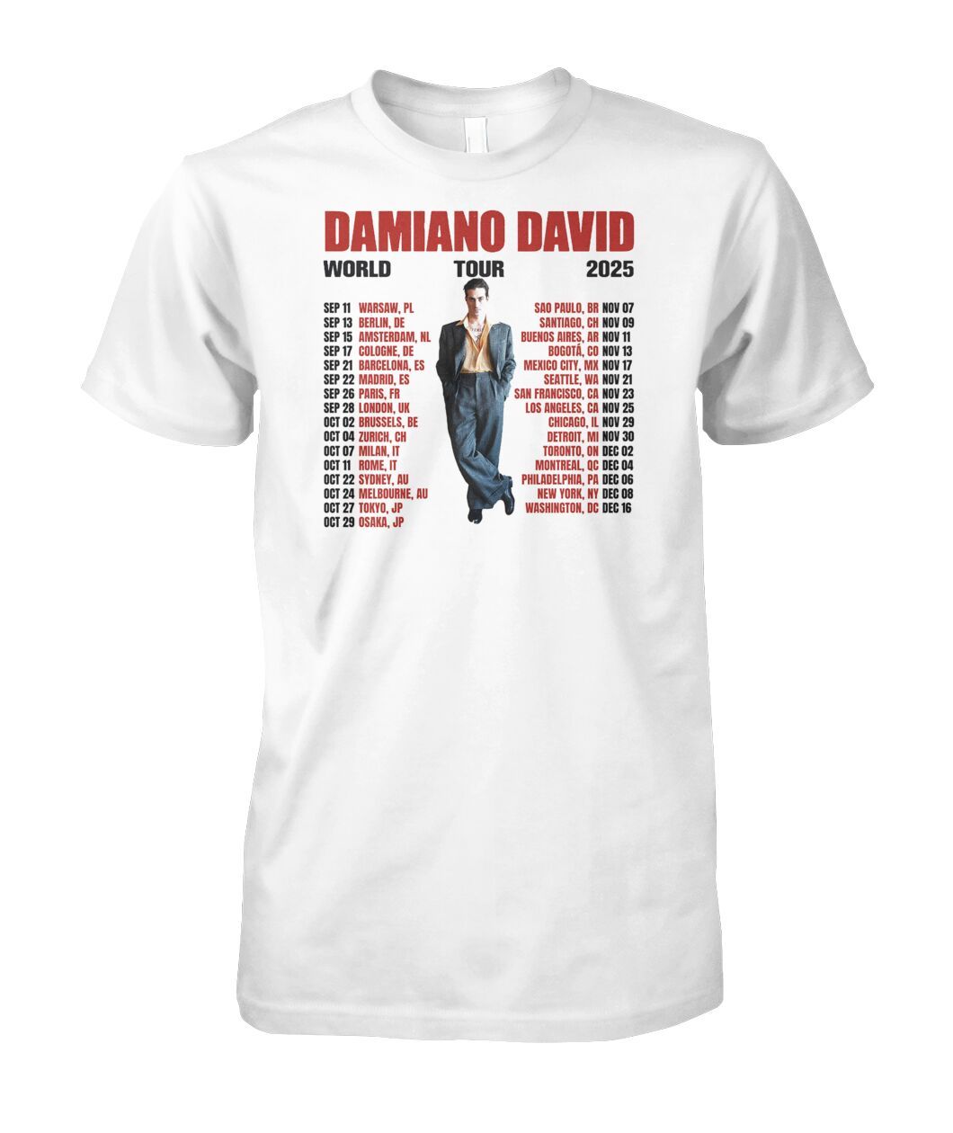 Damiano David Brussels Tickets