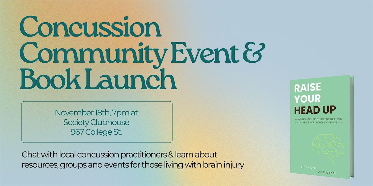 Concussion Community Event and Book Launch