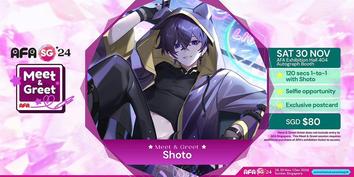 AFASG 2024 - Meet & Greet with Shoto