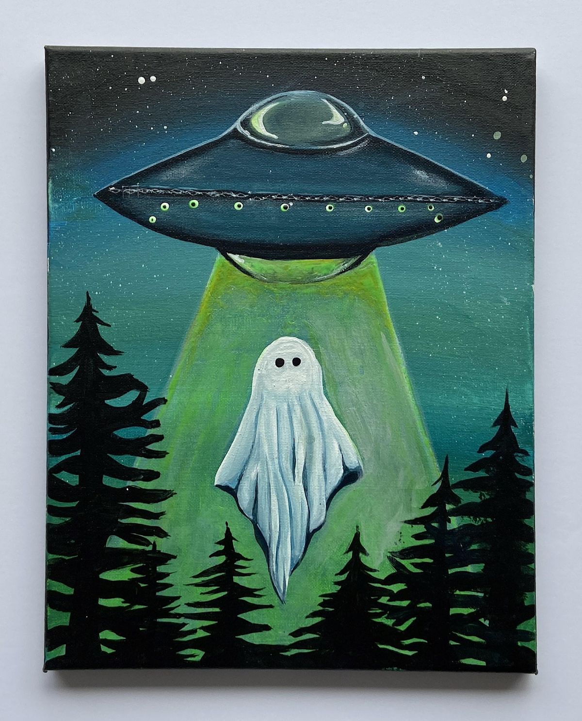 In-Studio Glow in the Dark Paint Night \u2013 UFO Ghost