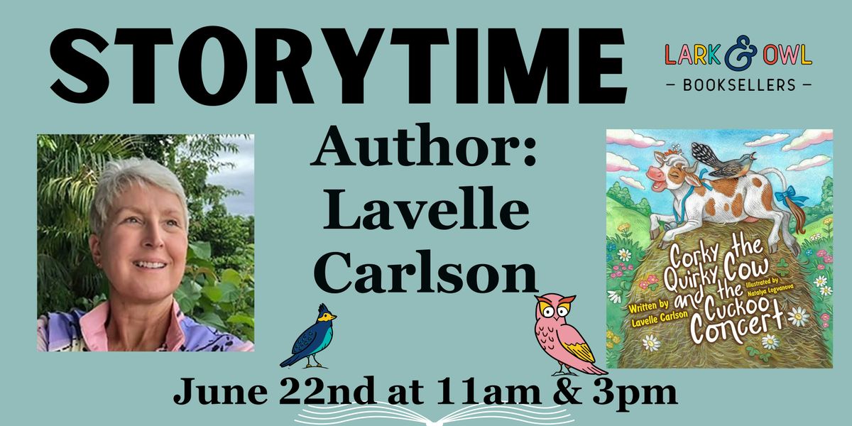 Local Author Story Time:  Lavelle Carlson