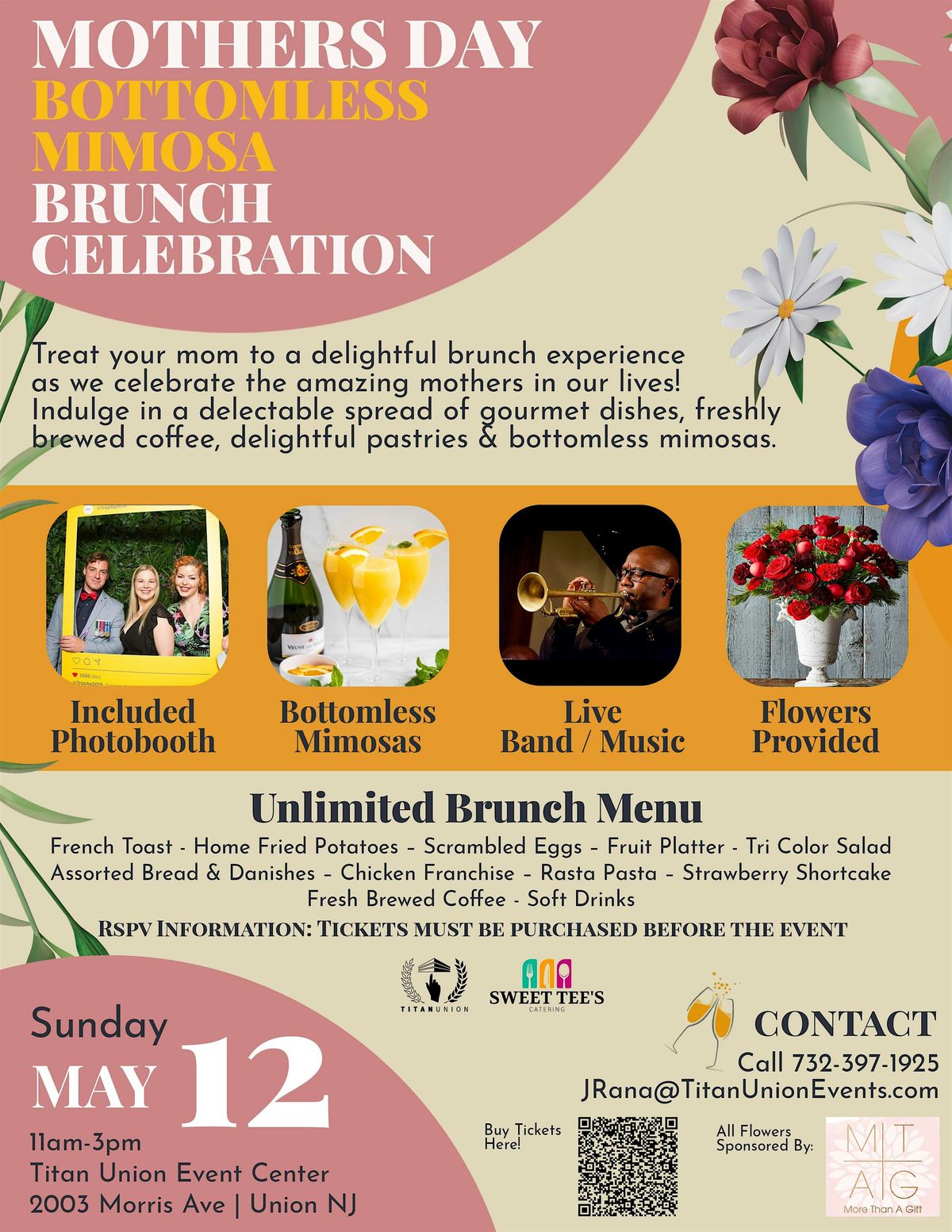 Bottomless Mimosa Mothers Day Brunch