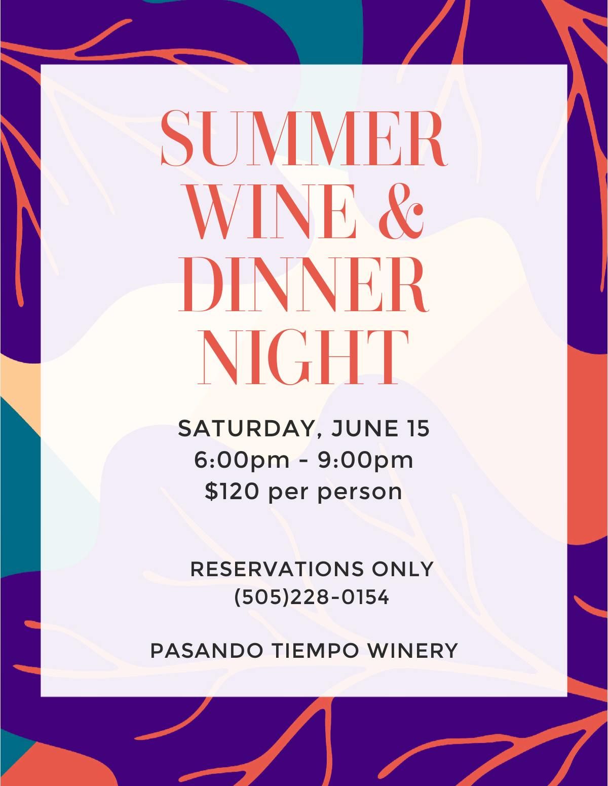 Summer Wine & Dinner Pairing