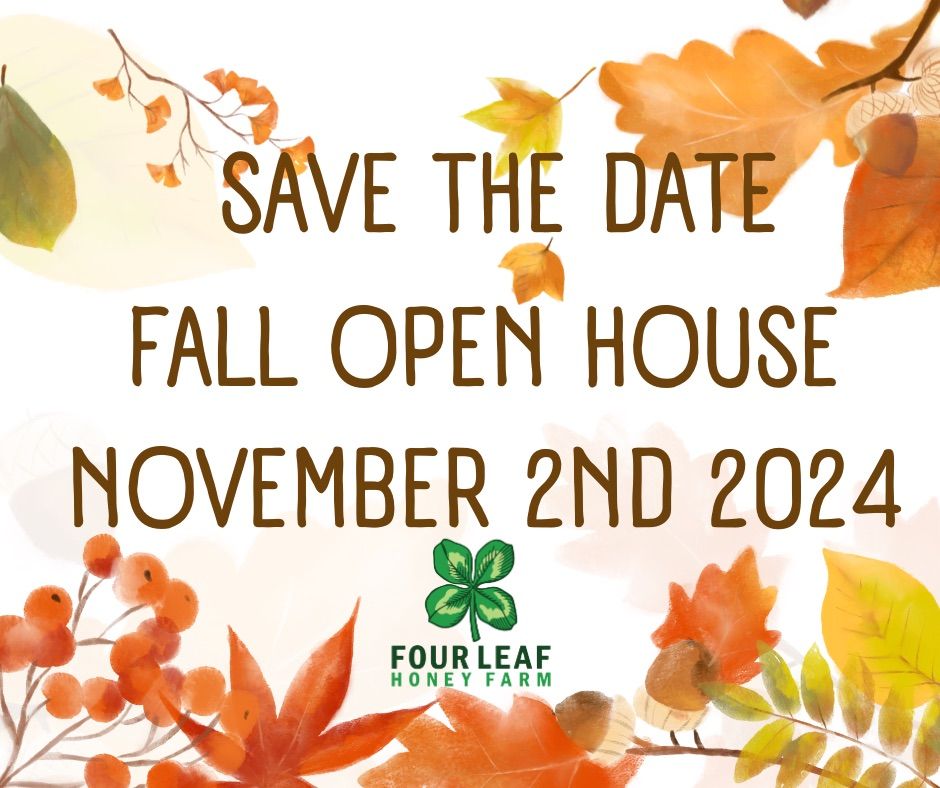 SAVE THE DATE! Fall Open House