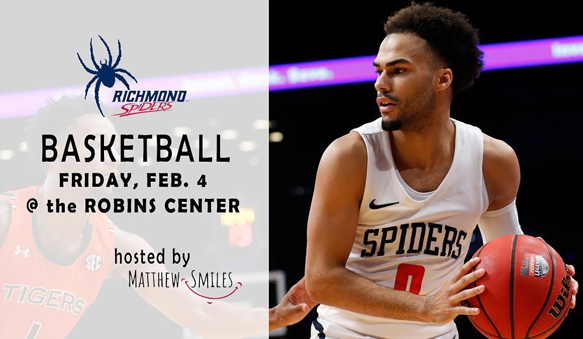 Matthew Smiles at the Richmond Spiders Basketball Game 2022