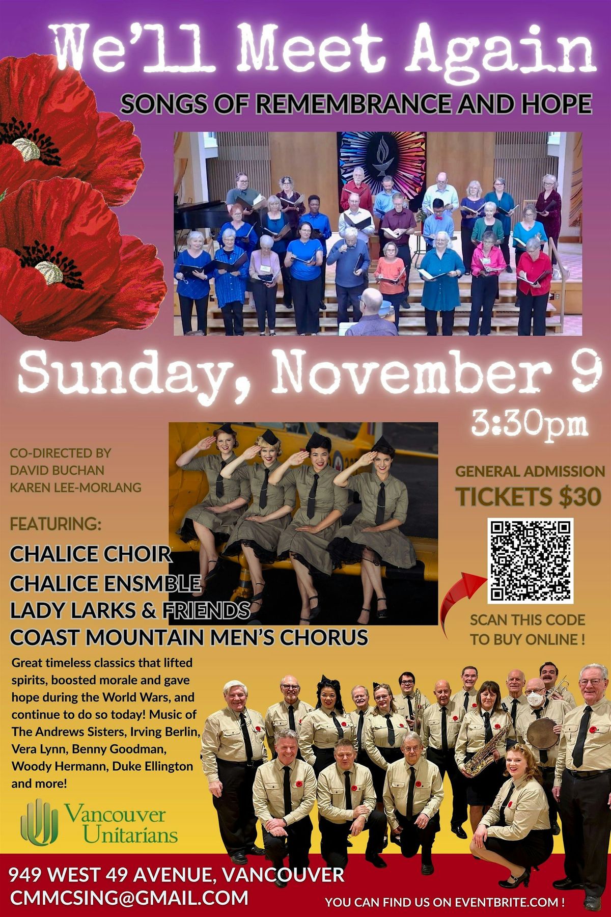 "We'll Meet Again" Concert: Songs of Remembrance and Hope