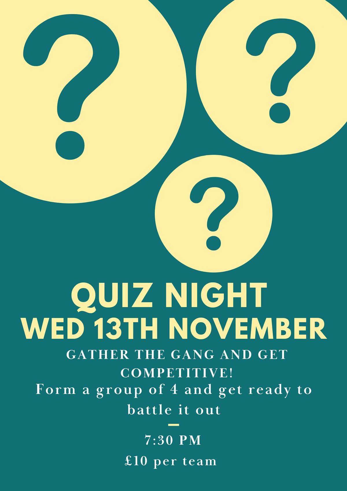 Charity Quiz Night 