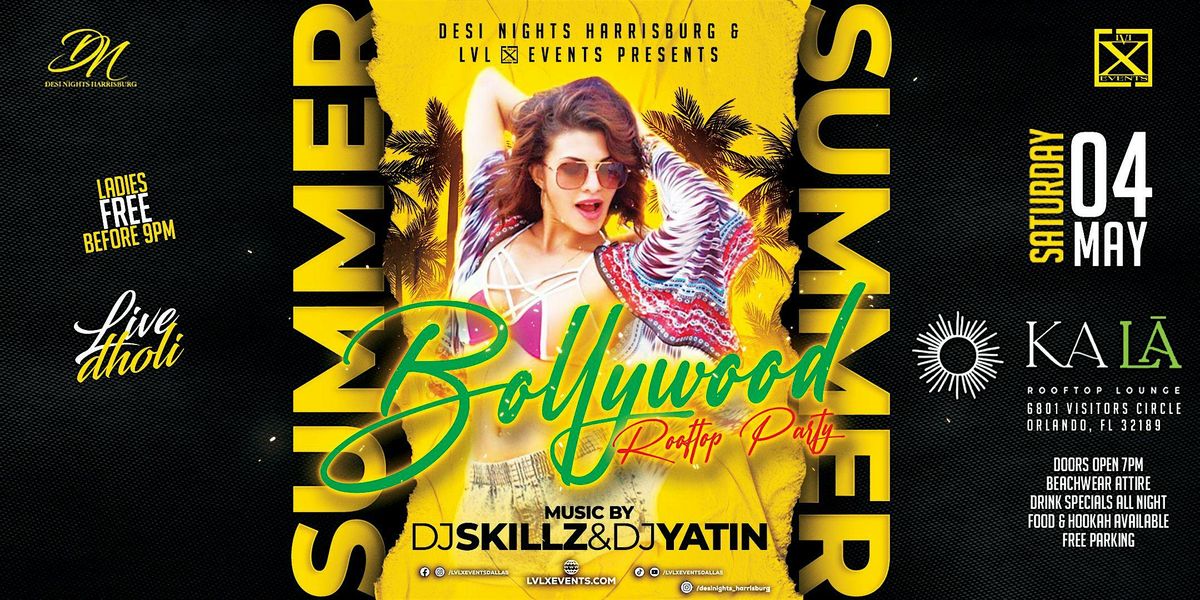 Bollywood Summer Rooftop Party (Orlando, FL)