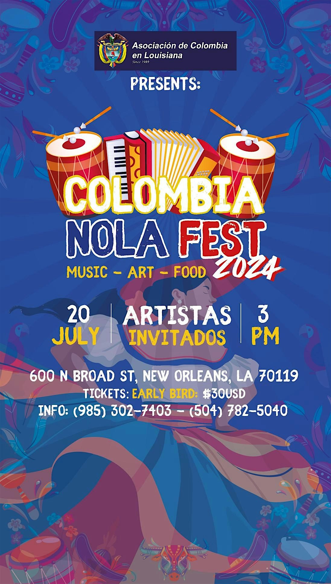 COLOMBIANOLA FEST 2024 -Colombian Independence Party