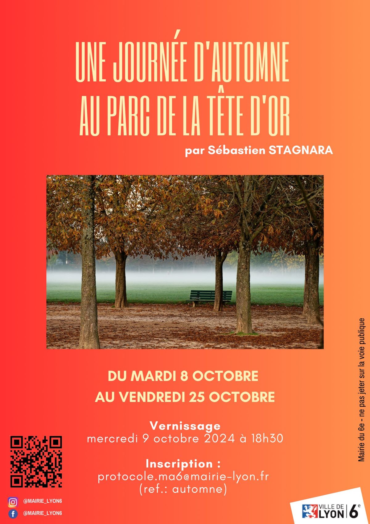 Vernissage - Une journ\u00e9e d'automne au Parc de la T\u00eate d'Or