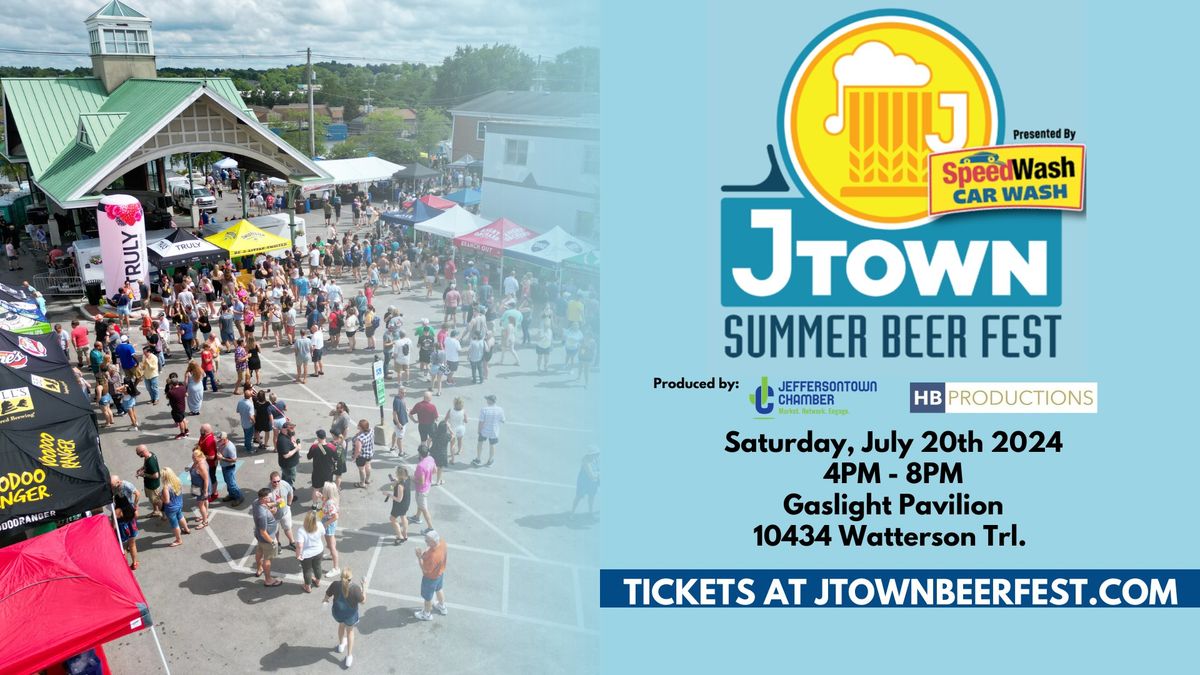 9th Annual JTown Summer Beer Fest presented by SpeedWash - July 20th 4-8PM
