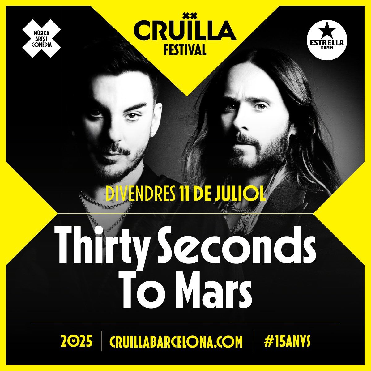 Festival Cru\u00eflla Barcelona 2025 - 2-Day Pass (11 & 12 Jul) - Alanis Morissette & Thirty Seconds To Mars