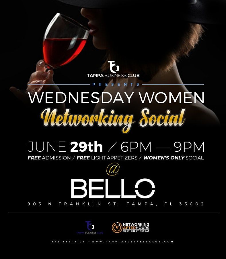 Wine Women Wednesday Free Networking Social