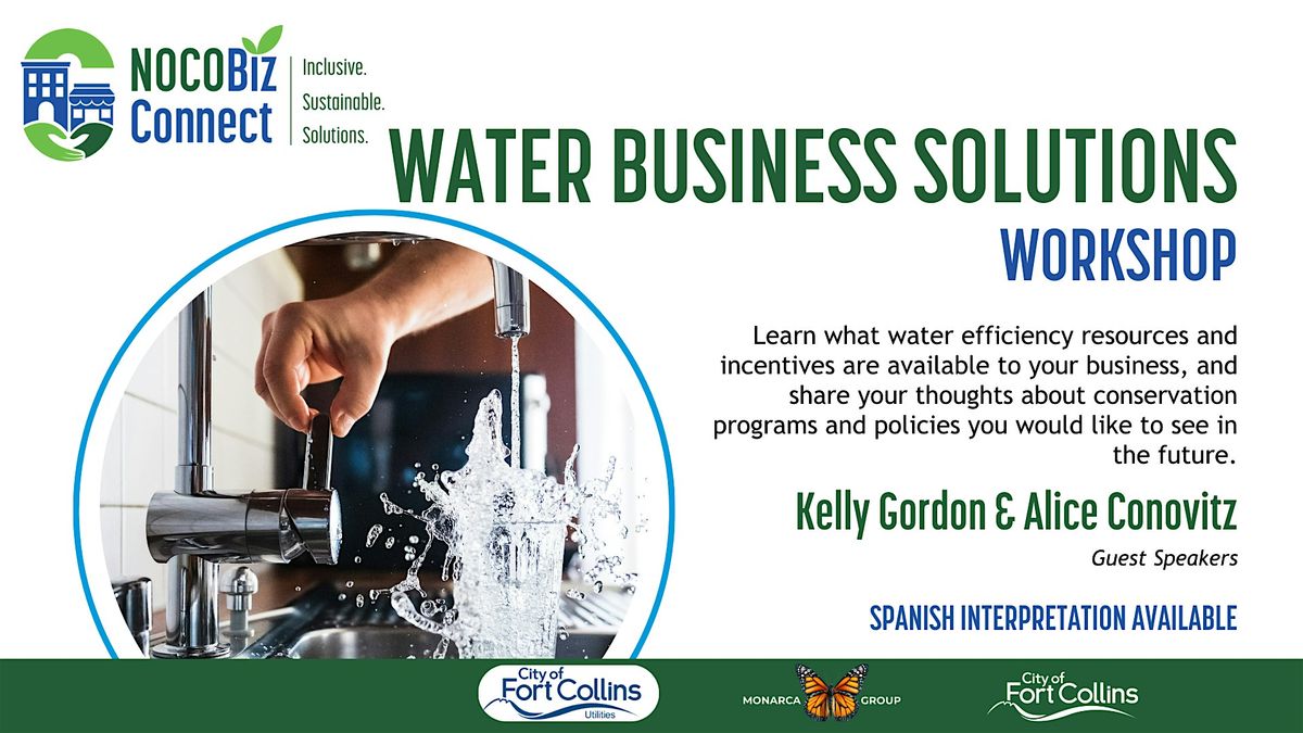 Water Business Solutions Workshop\/ Taller de Soluciones del Agua (Negocios)