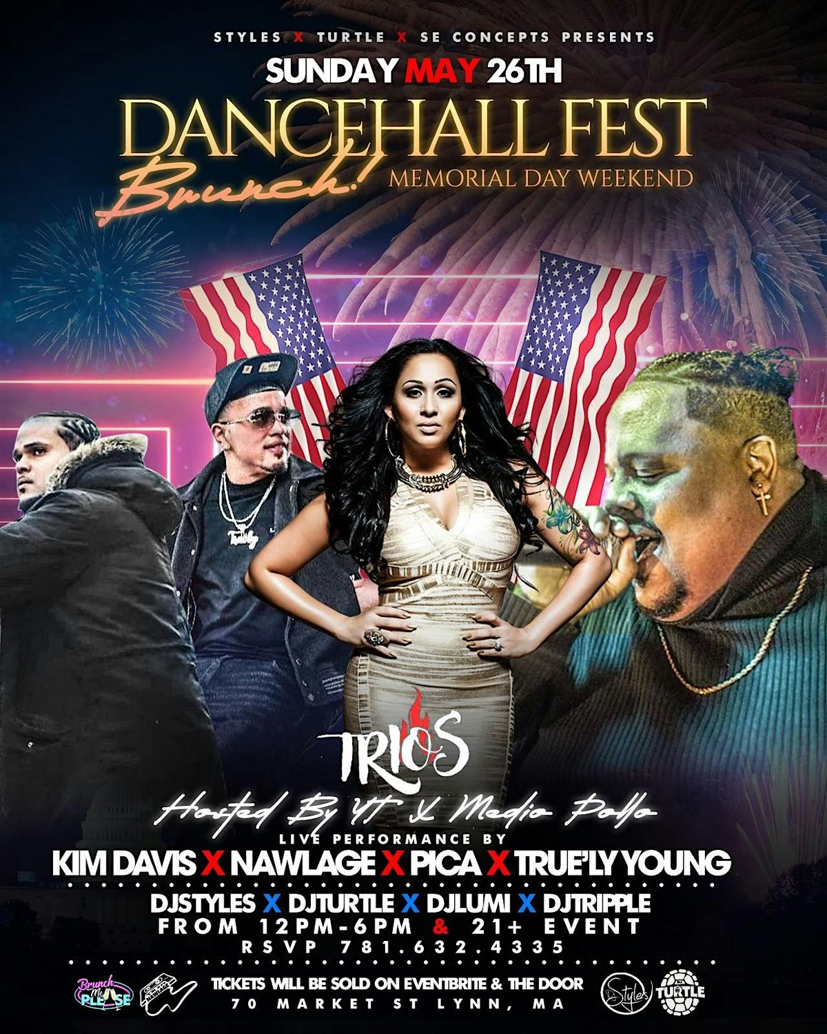 Dancehall Fest Brunch 2 [May 26th] Kim Davis, Pica, True'ly Young & Nawlage