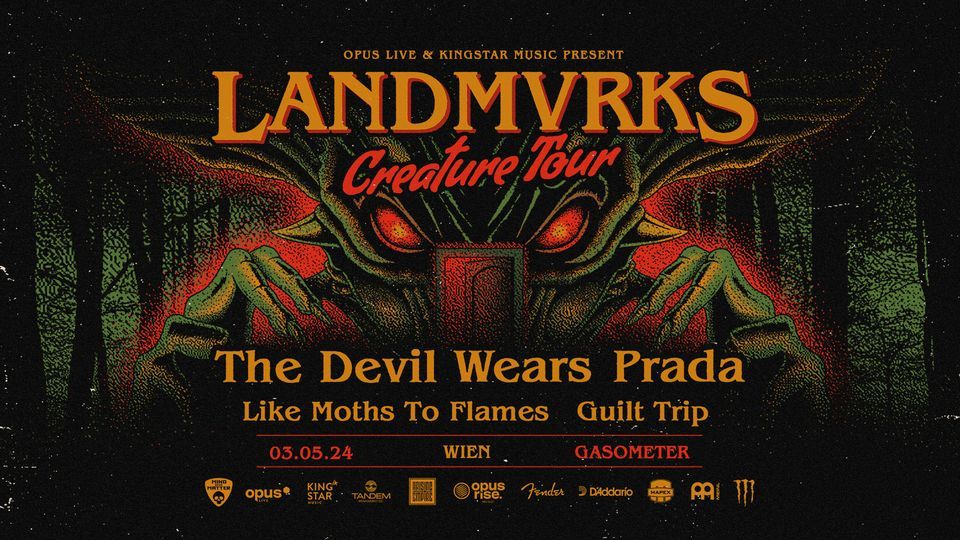 NEW VENUE | LANDMVRKS | The Devil Wears Prada | Like Moths To Flames | Gasometer WIEN 