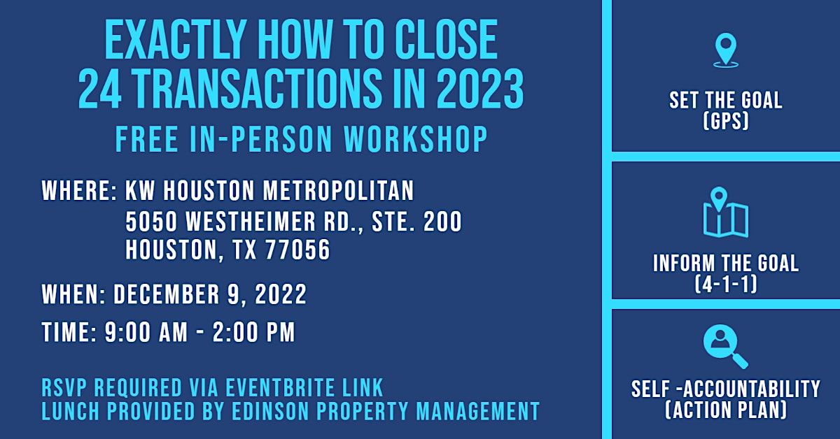 Exactly How to Close 24 Transactions in 2023 (Real Estate Agent Workshop)