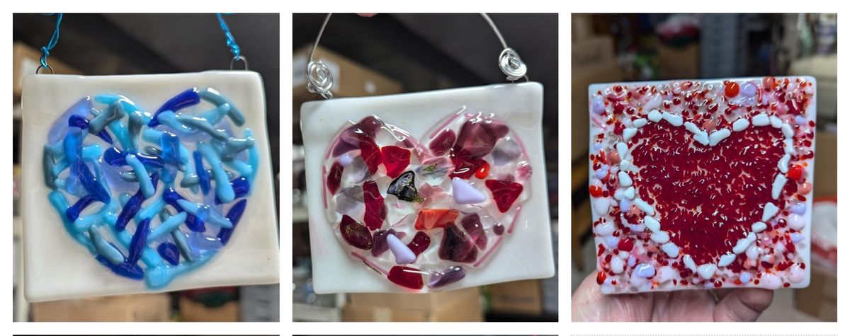 Love is in the Air Fused Glass Heart Workshop