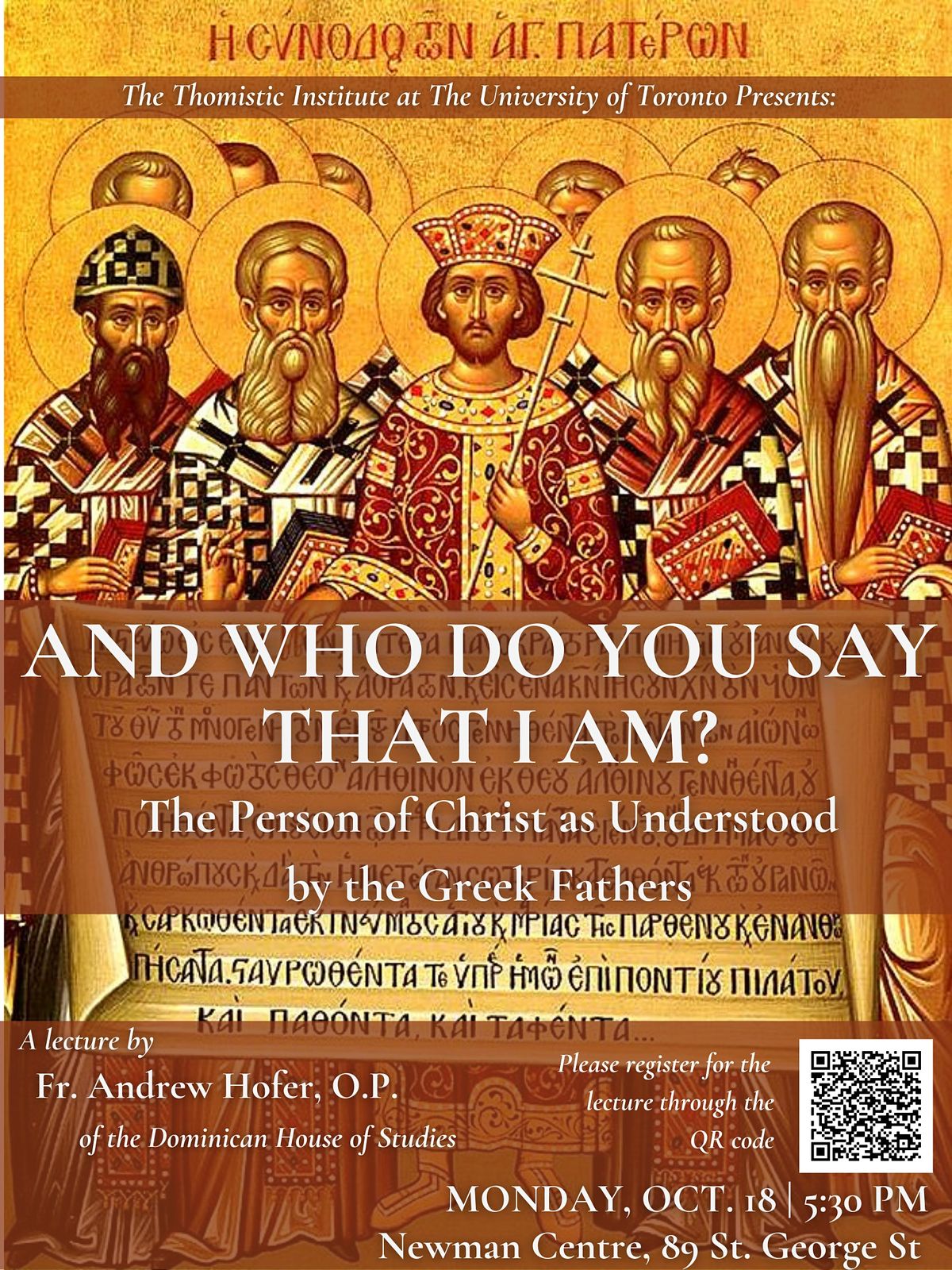 "And Who Do You Say That I Am:" Christ as Understood by the Greek Fathers