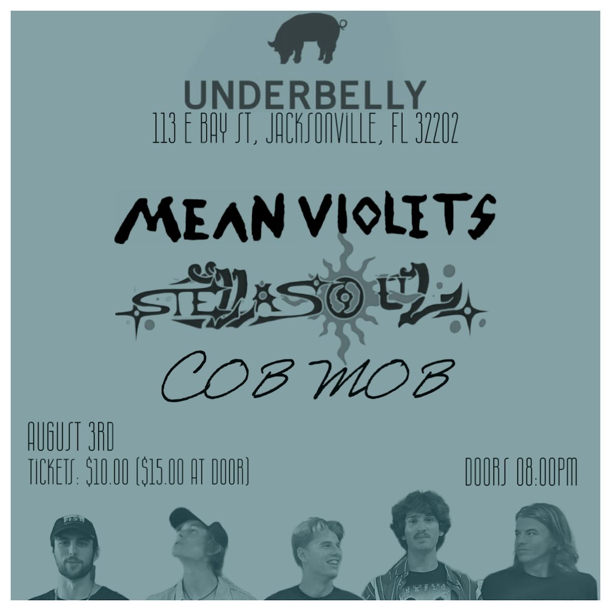 Mean Violets \/ Stella Soul \/ Cob Mob LIVE at Underbelly