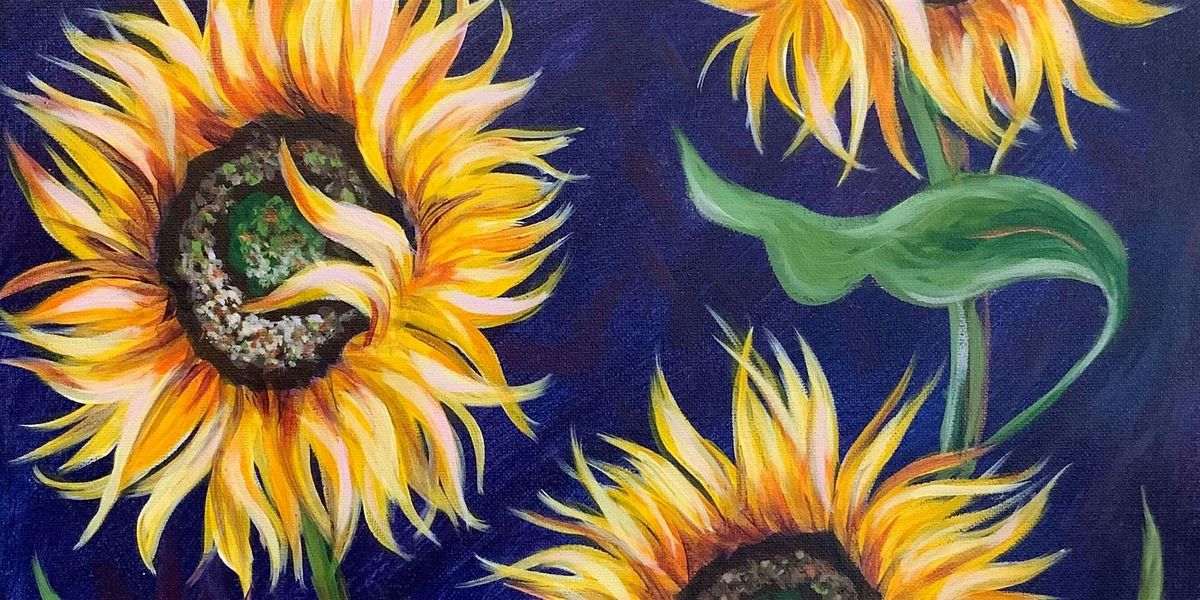 The Dance of Sunflowers - Paint and Sip by Classpop!\u2122