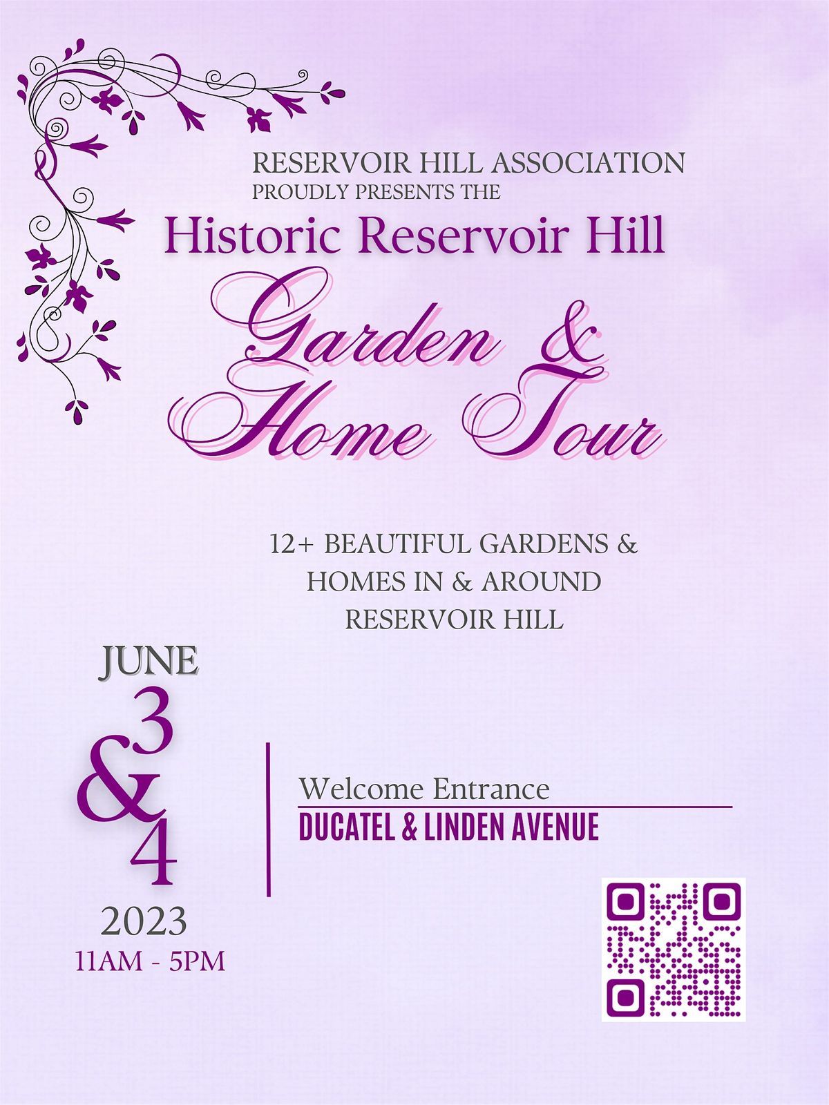 Historic Reservoir Hill Garden & Home Tour 2024