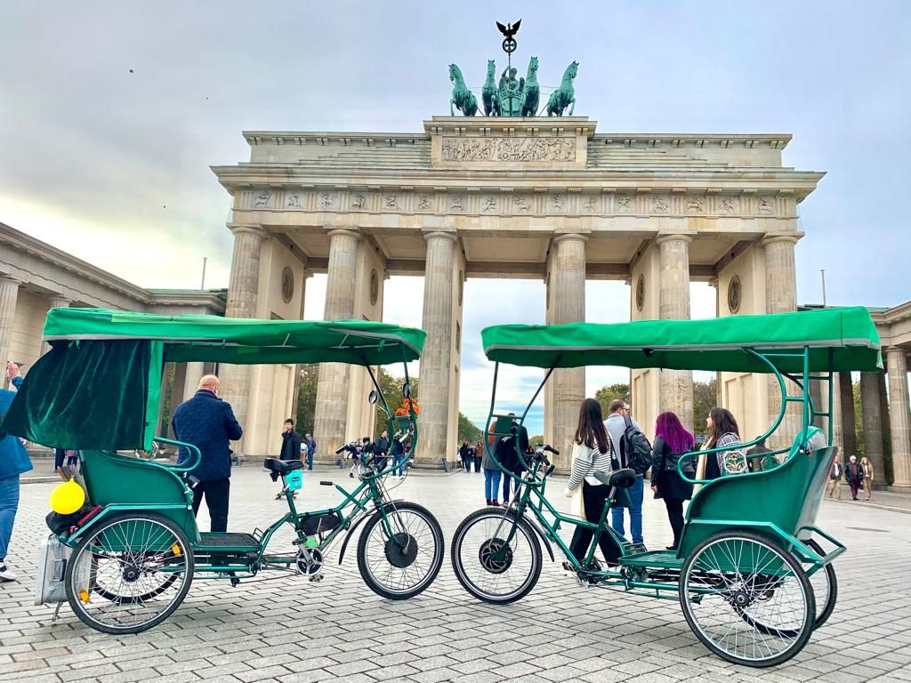 Berlin by E-Scooter, Bike, E-Bike, or Just sit comfortable en let you drive.