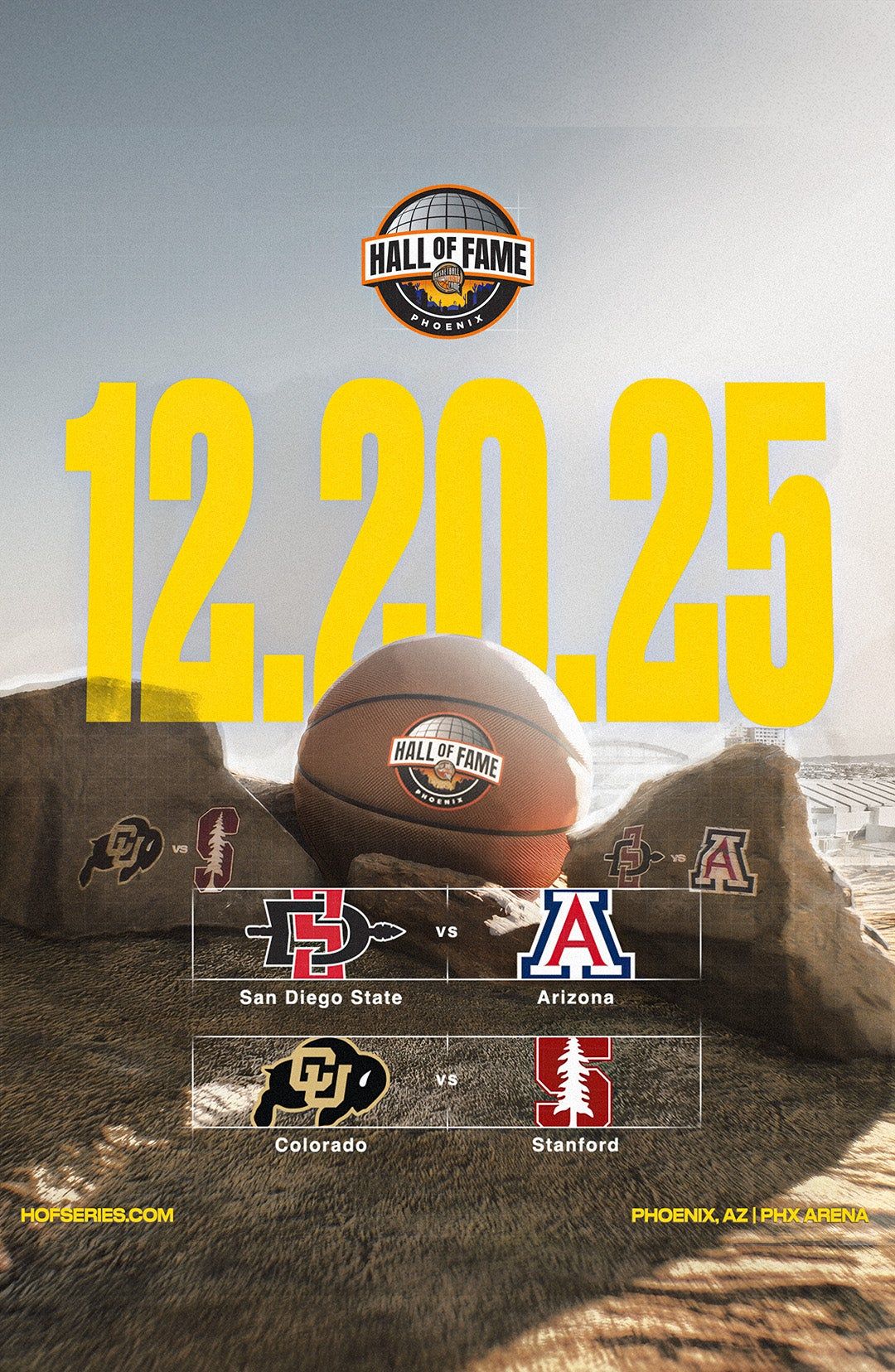 Hall of Fame Series Phoenix: Arizona vs. San Diego State AND Colorado vs. Stanford