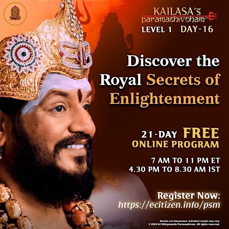 Discover the Royal Secrets of Enlightenment - Montclair \/ Online