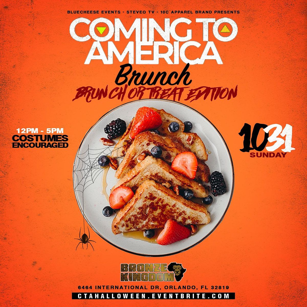 COMING TO AMERICA BRUNCH: "BRUNCH OR TREAT" EDITION