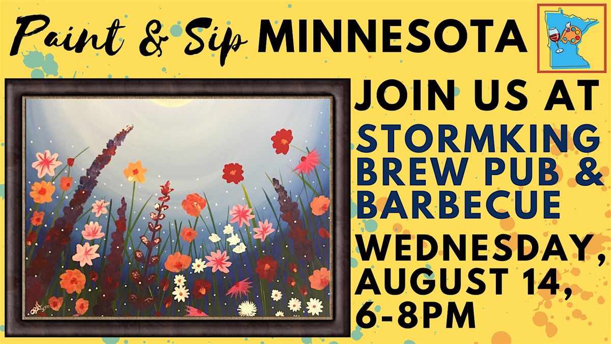 August 14 Paint & Sip at StormKing Brewpub & Barbecue