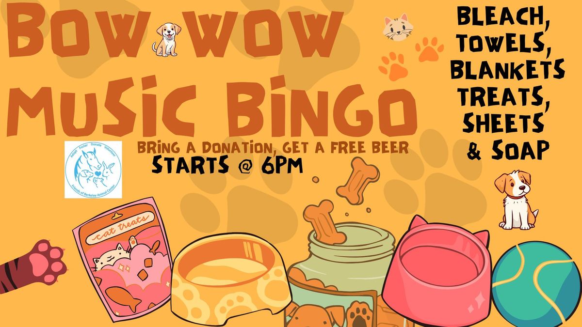 Bow Wow Music Bingo