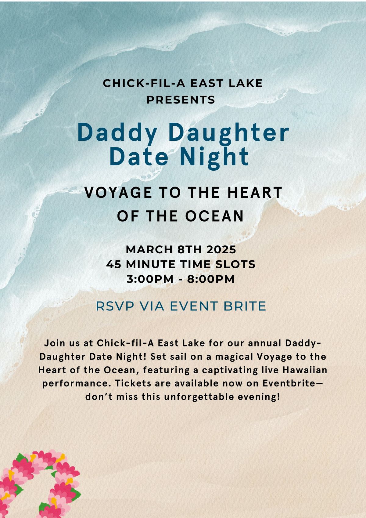 Daddy Daughter Date Night- Voyage to the Heart of the Ocean