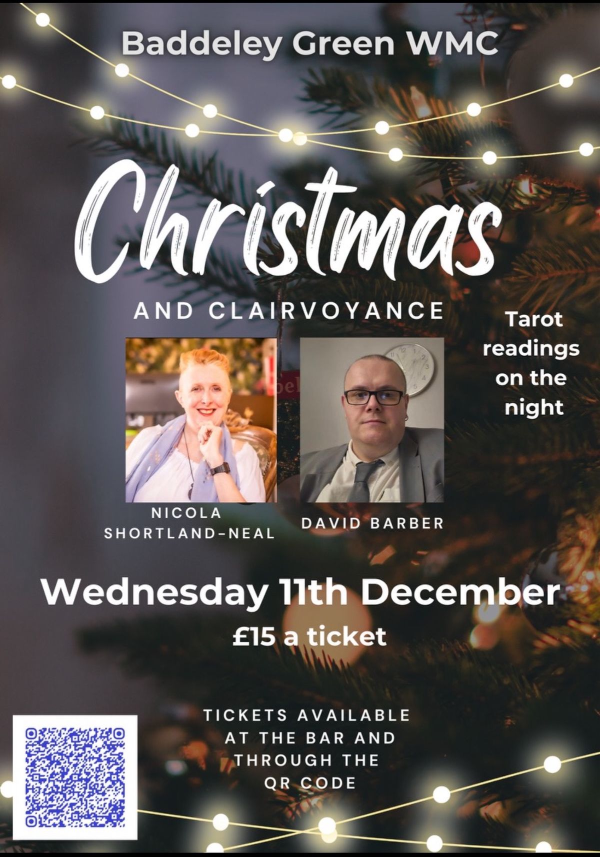 Christmas & Clairvoyance at Baddeley Green WMC