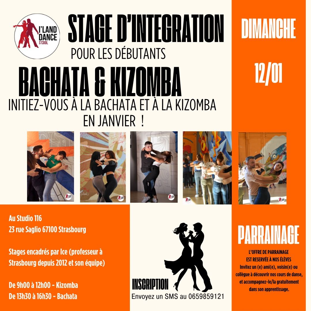 STAGE D\u2019INTEGRATION POUR DEBUTANTS EN BACHATA & KIZOMBA 